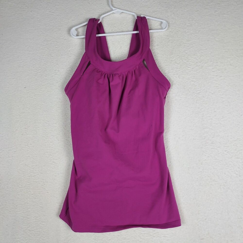 Athleta Womens XS Pink Racerback Athletic Tank Top Workout Yoga Gym